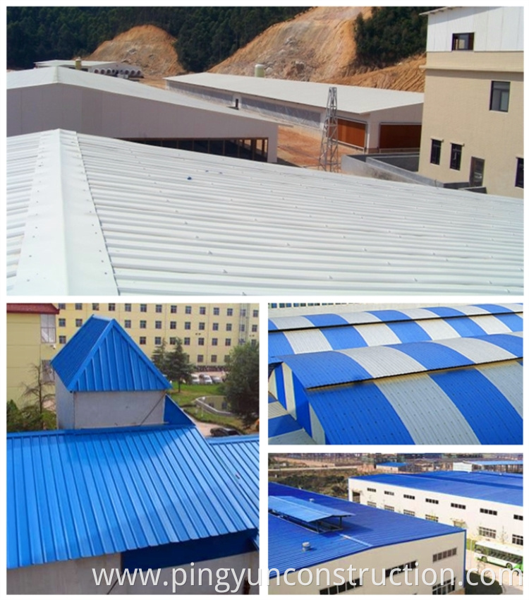 Project of PVC roofing sheet